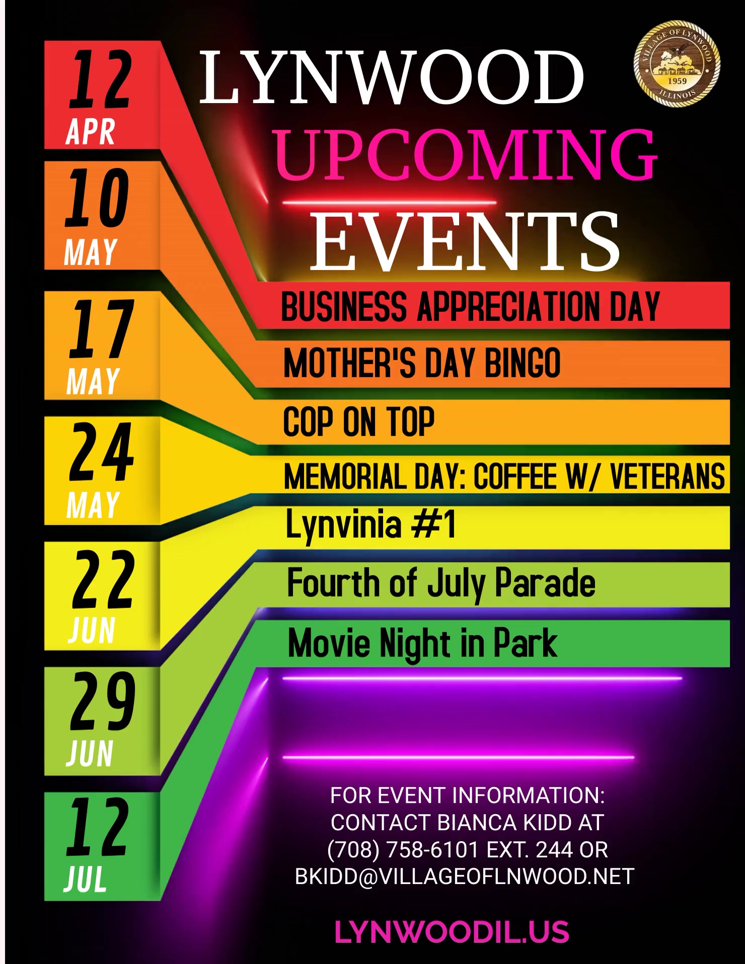 7 DAY EVENTS FLIER